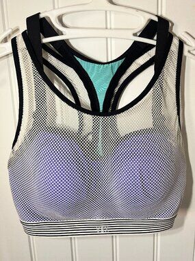 Victoria's Secret VSX 32DD Purple Mesh High Impact Underwire Sports‎ Bra Top